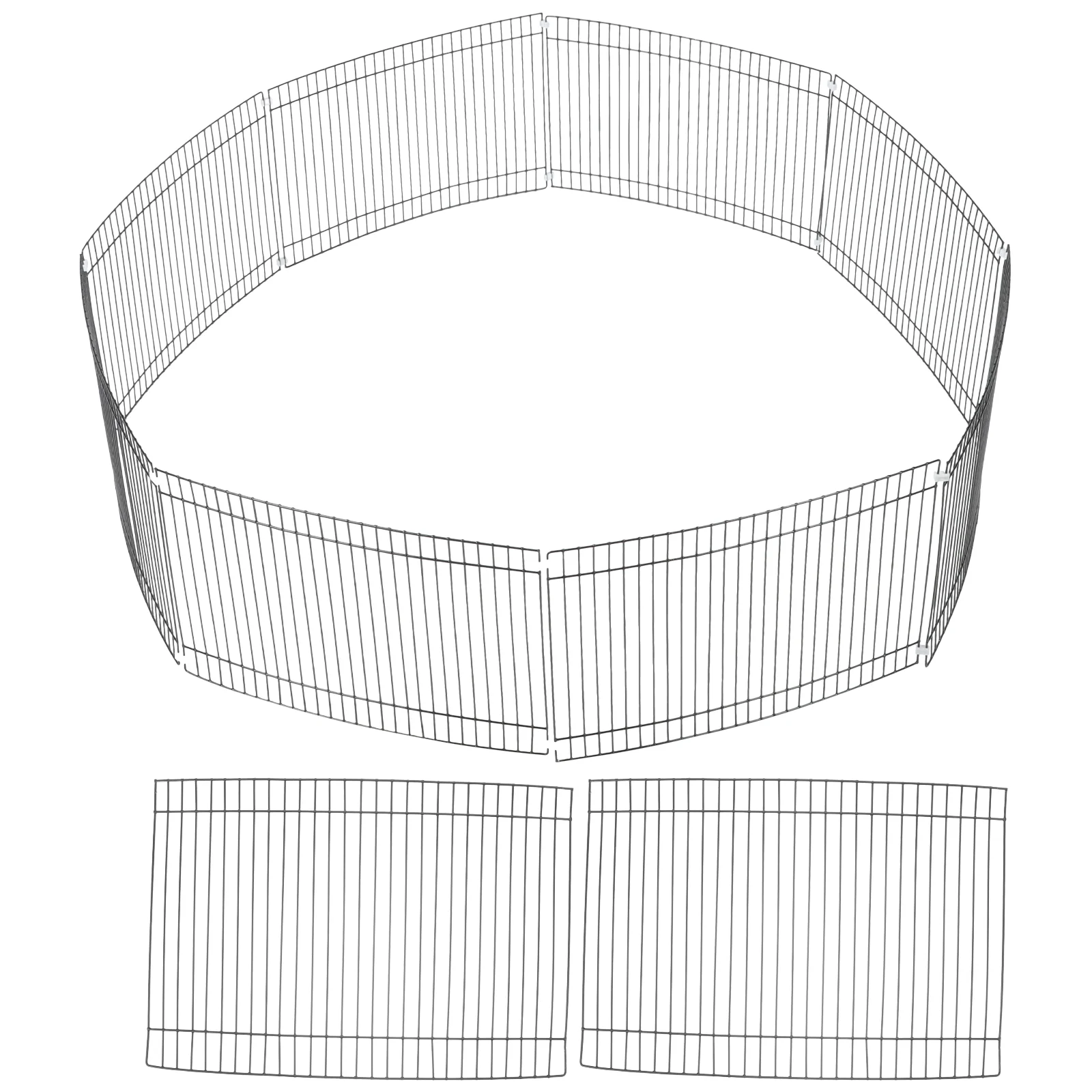 

8 Pcs Pet Door Bunny Enclosure Safety Playpen Metal Fence Small Animals Supply Cage Detachable Hamster Game Indoor