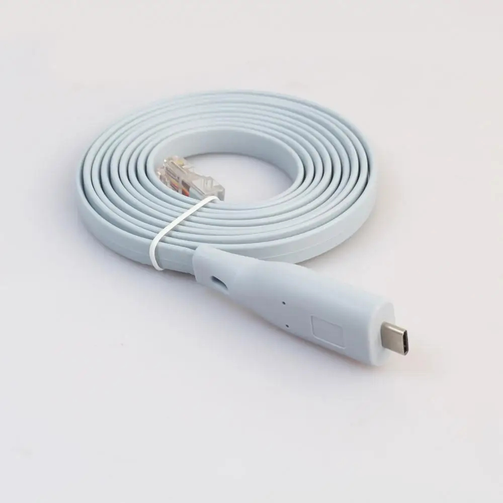 

6 футов USB Тип C RS232 к RJ45 адаптер плоский консольный кабель для маршрутизатора Cisco FTDI ноутбук Настольный компьютер