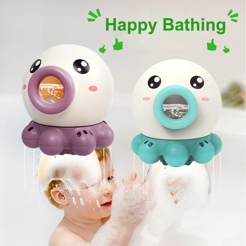

Baby Bath Toys Rotating Water Spray Octopus Toy For Kids Bathroom Shower Cartoon Water Toys For Boys And Girls Funny Gifts