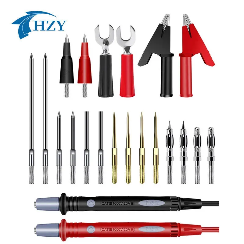 

Instrumentation Test Pen Multimeter Pins Digital Equipment Instrument Part Car Anti-scalding Silicone Wire Extra Tip for Repair
