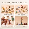 Baby Animal Threading Toys Wooden Stacking Toys Blocks Board Games Wooden Toys Baby Animal Stringing Threading Beads Toy Gift 3
