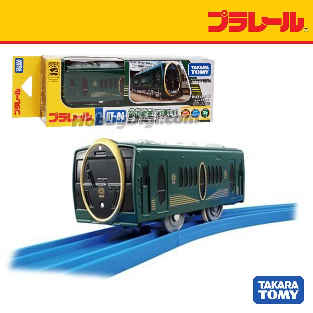 Игрушечная модель электрического поезда Tomy Plarail Kf-04 Eizan Railway Hiei, совместимая со стандартными рельсами, на батарейках, подарок для детей (art.: 3920db68eeb53) - 3920db68eeb53