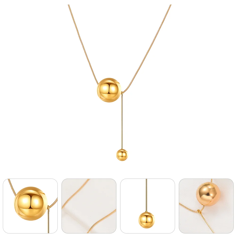 

Round Decor Necklace Fashion Lady Clavicle Chain Stylish Neck Chain