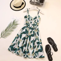 women summer new bohemian suspender dress loose floral vintage dress holiday beach summer camis party elegant maxi dresses