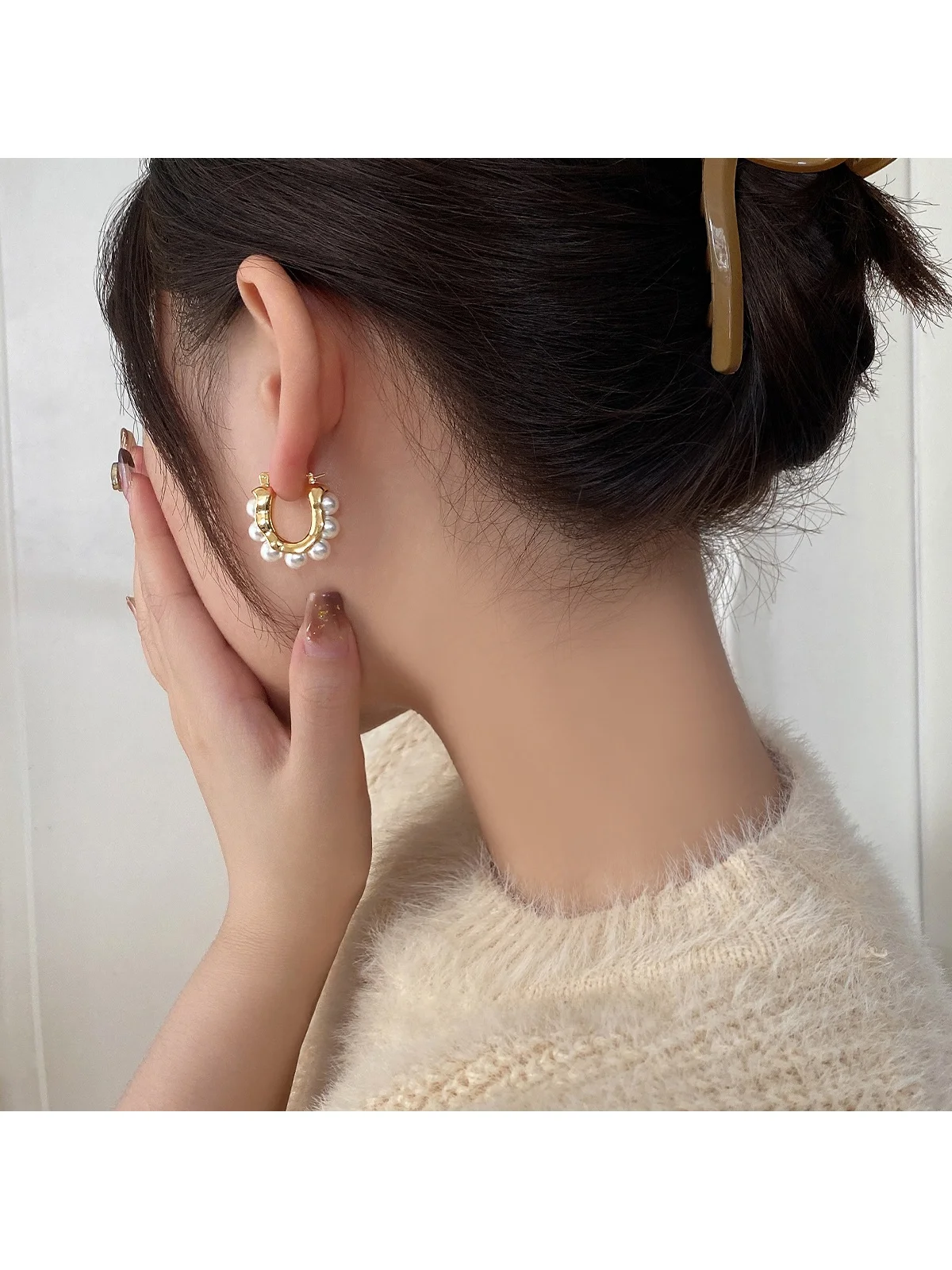 Жемчужные серьги 2024 новые популярные высококачественные в стиле барокко