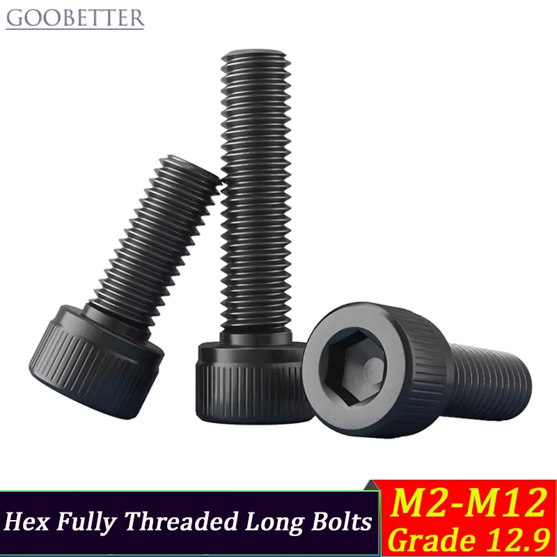 

GooBetter высокопрочные черные винты M2-M12 10 шт.