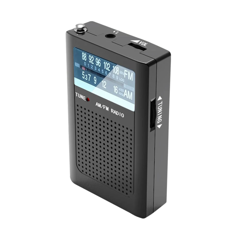 

AM FM Battery Radio Dual-channel Stereo Built-in Antenna Radio for Elderly Gifts Manual Channel Selection