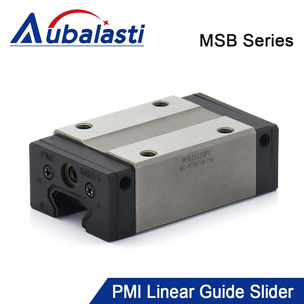 

Taiwan PMI MSB15S-N Slider Block Linear Guideway Carriage for CO2 Laser Engraving Cutting Machine