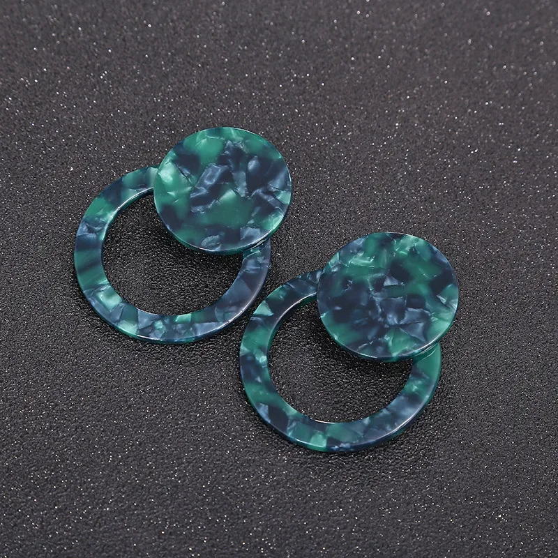 Висячие серьги VIVILADY женские круглые ювелирные украшения с геометрическим