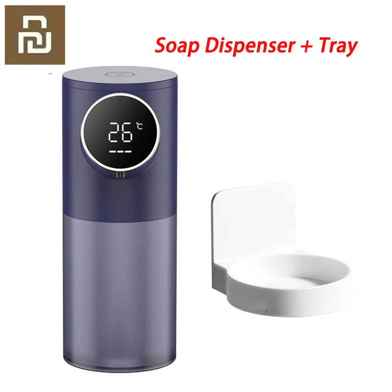 

Youpin Automatic Soap Dispenser USB Rechargeable 320ml Liquid Soap Dispensers Digital Display Foam Hand Sanitizer With Tray