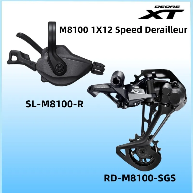 

DEORE XT M8100 12 Speed Groupset Include RD-M8100-SGS Rear Derailleur and SL-M8100-R SL-M8100-IR Shifter Original Parts