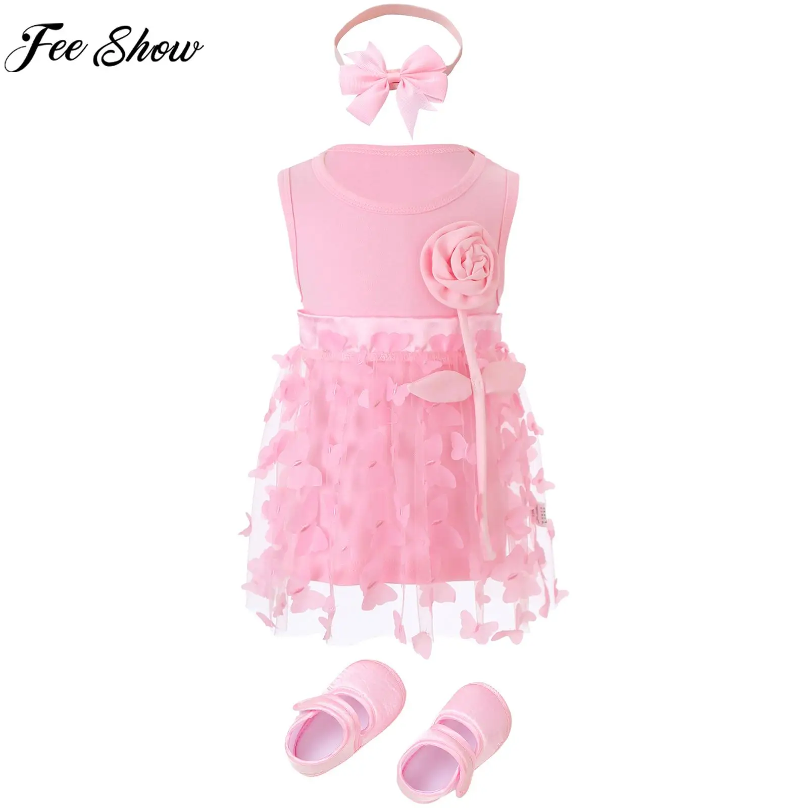 

Детский сарафан без рукавов, с аппликацией, с повязкой на голову