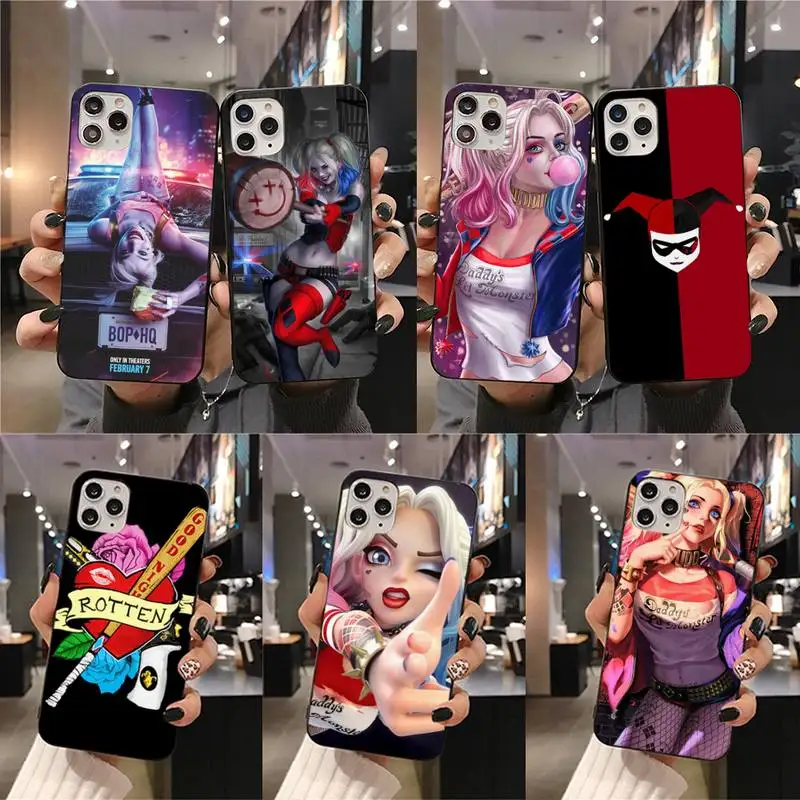 

BANDAI Clown girl Harley Quinn Phone Case For iphone 13 12 11 Pro Mini XS Max 8 7 Plus X SE 2020 XR cover