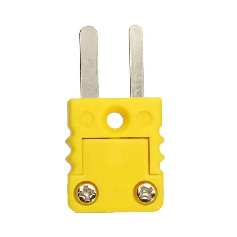 

Yellow Thermocouple Socket Shell Plug Adaptor Mini Thermometer K-Type Miniature Panel Mount Connector Nylon Plastic