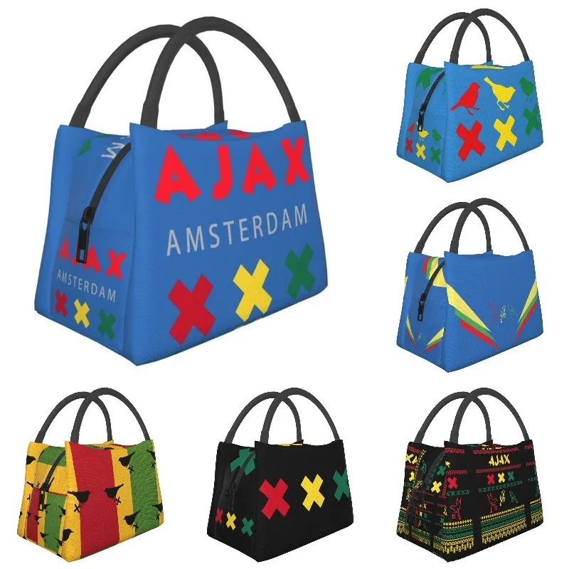 

Теплоизоляционная сумка для обеда Amsterdam Ajax для женщин, портативный охладитель, термо-бокс для бенто, для офиса, пикника, путешествий