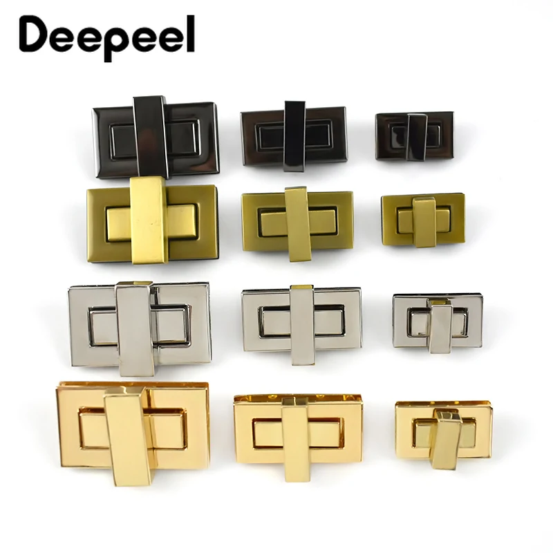 

2pcs Deepeel Metal Turn Twist Lock Buckle for Handbag Purse Closure Clasp Bag Switch Locks DIY Latch Parts Hardware Accessories