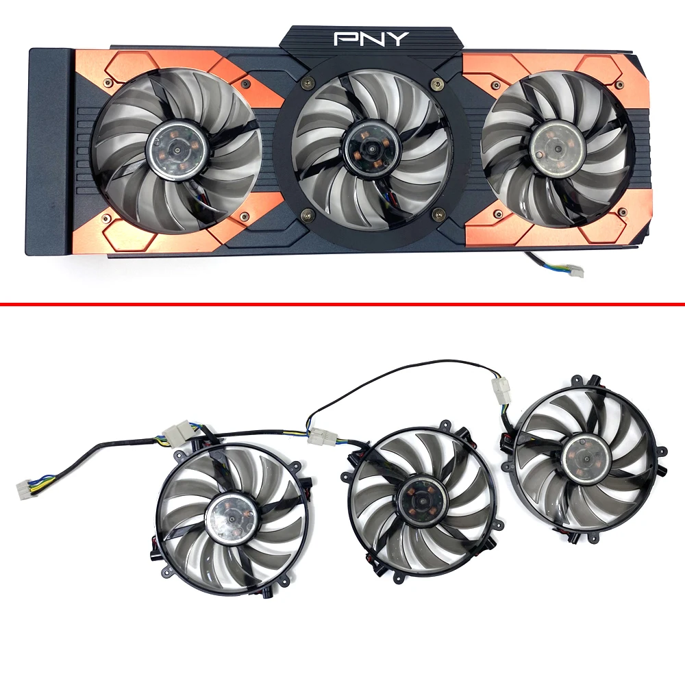 

FD7010H12D GTX1080 1070 GPU FAN For PNY Voor Manli Gallard GTX 1070 1080 XLR8 GAMING OC V2 Gaming DUAL Graphics Card Cooling Fan