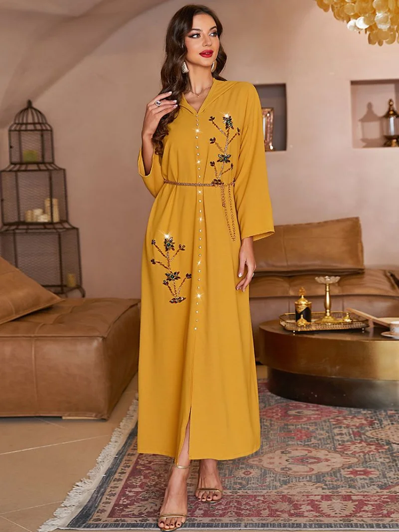 Muslim Dress Ramadan Abaya Dubai Arabic Turkey Islam Kaftans African Dresses For Women Robes De Soiree Longue Djellaba Party