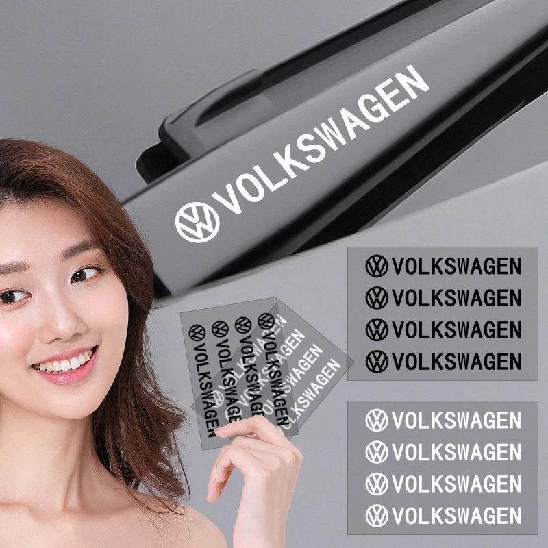 4 шт. наклейки на дверные ручки автомобиля зеркала заднего вида для Volkswagen Scirocco POLO