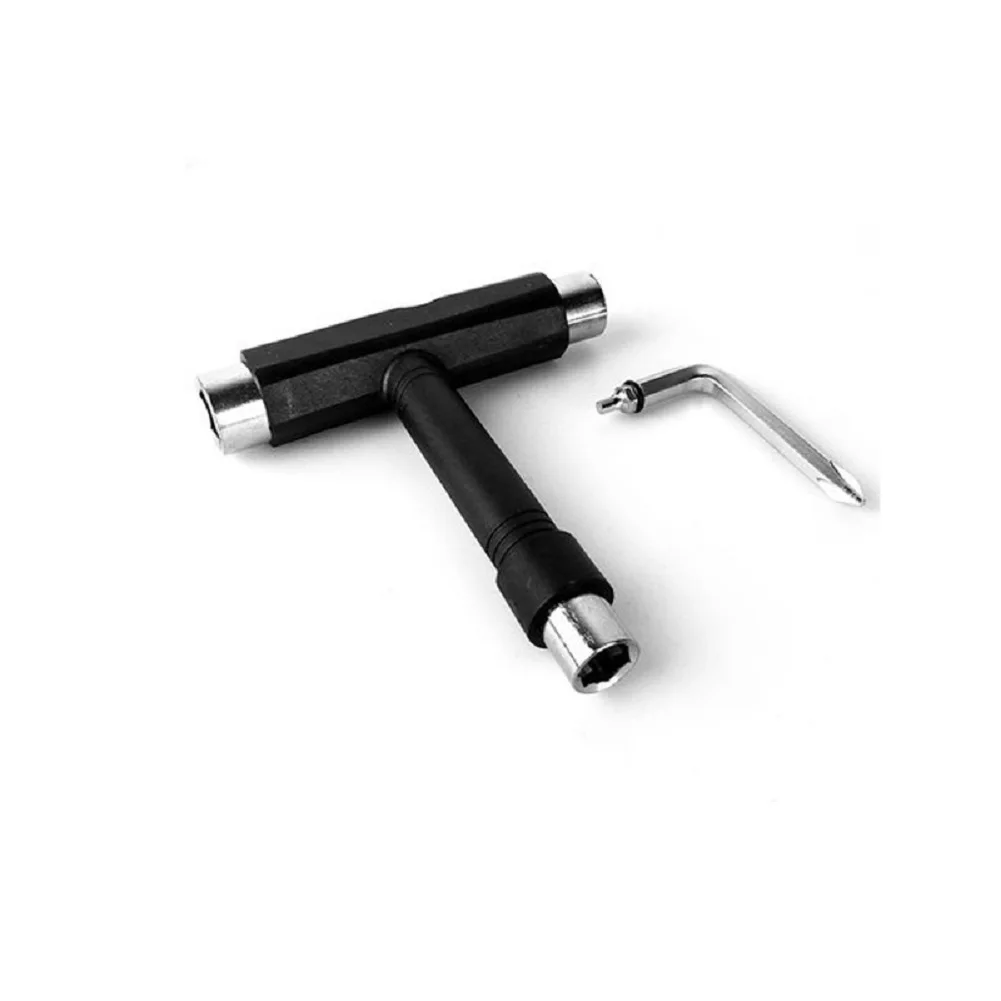 

Roller Skate Tool T Type Wrench Longboard Skateboard Screwdriver Multi-function Tool Adjust Principal Axis Wheel Axle Spanner