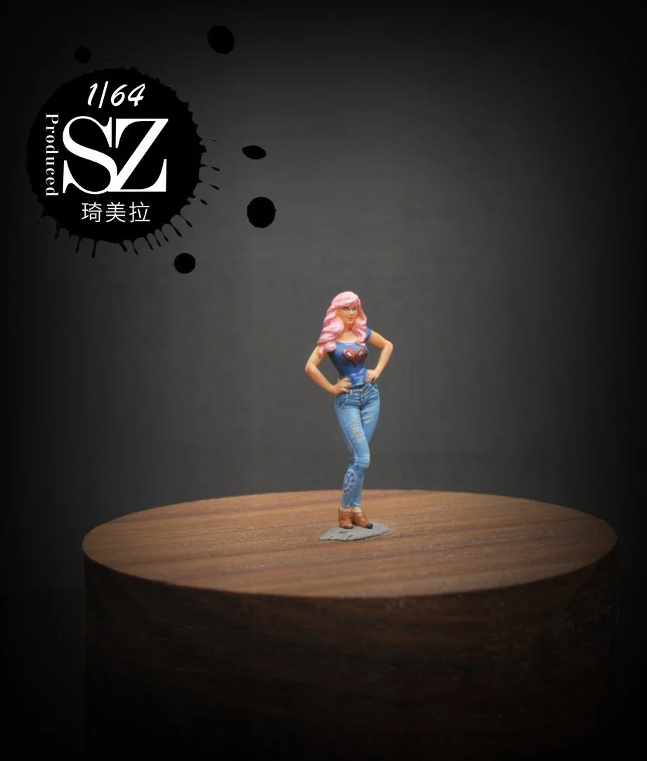 

1/64 1/43 Resin Doll Model Movie Character Spider Human Girlfriend Figure Car Scene Matching High-end Collection Ornament Gift