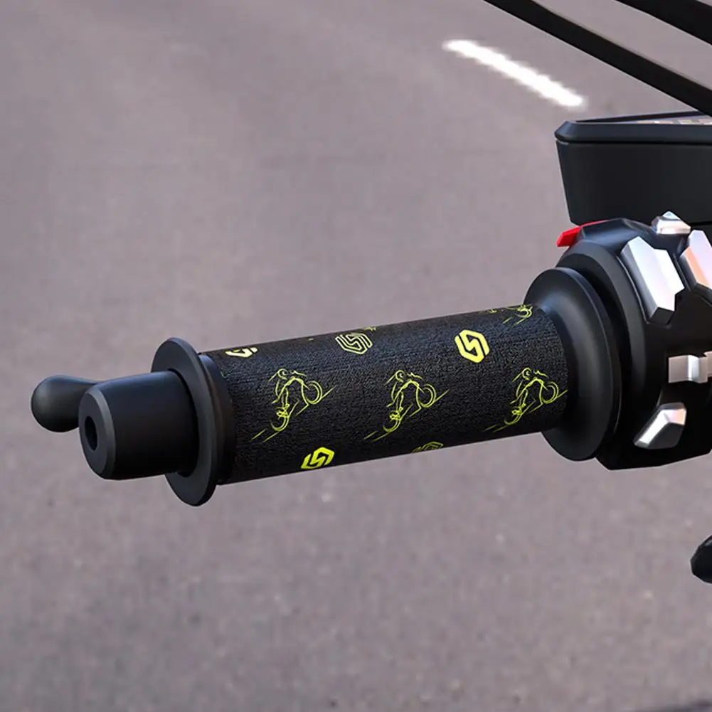 

Motorcycle Electric Heating Handle Grip 3 Gear Temperature Control Handlebar Waterproof Intelligent Handle Cover For 12V Mo K0W8