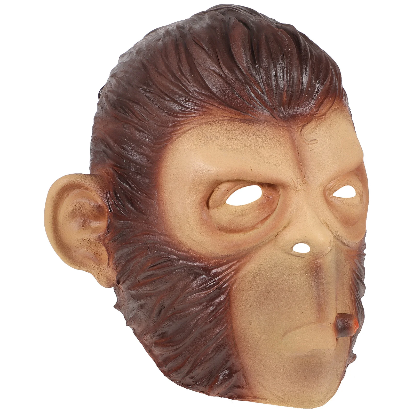 

Funny Smoking Monkey Head Mask Latex Full Face Mask Party Prop Masquerade Mask for Halloween Dance Show Cosplay