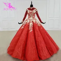 AIJINGYU Wedding Dresses Big Size Bridal Affordable Ball New Sexy With Sleeves Online Angel Gowns
