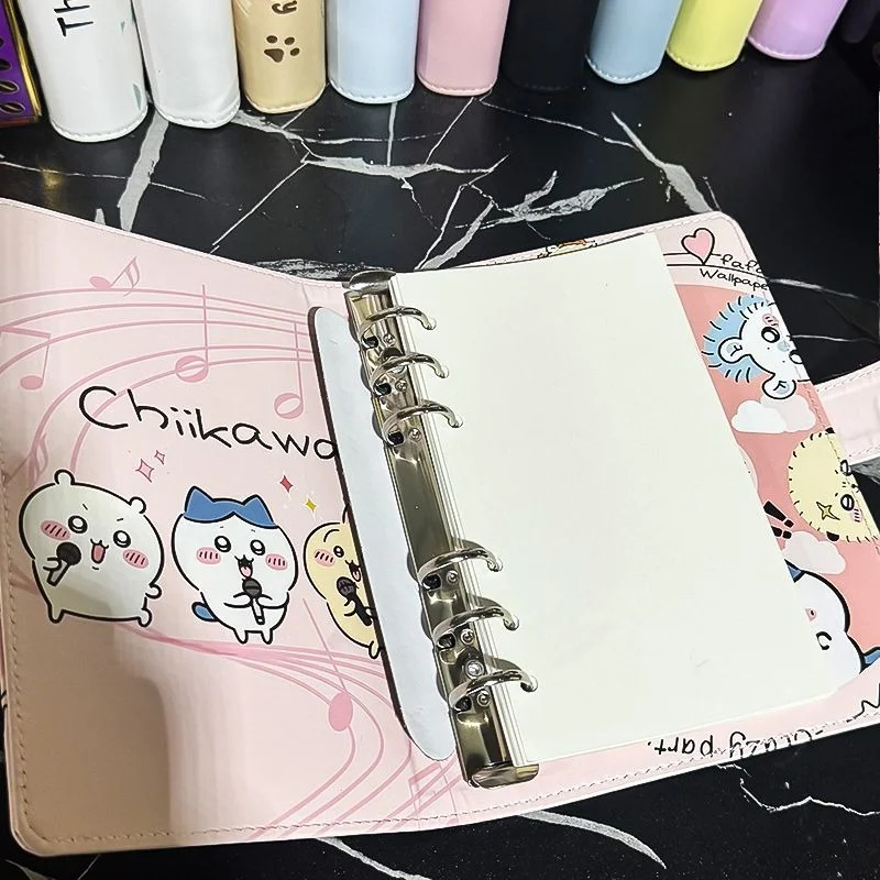 Фото Блокнот-ежедневник A6 Chiikawa Hachiware Usagi Kawaii в стиле аниме, с отрывными листами, для хранения денег, с привлекательным дизайном, для экономии №3