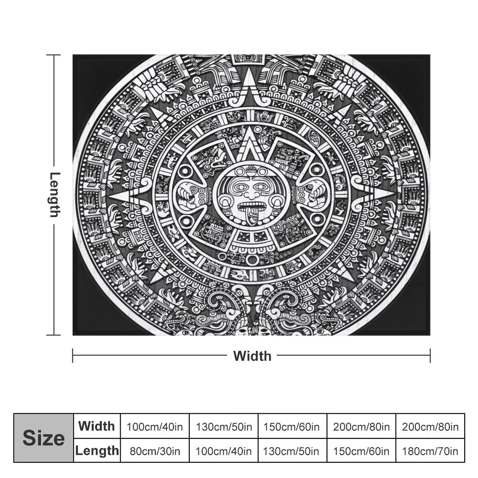 Ацтекский календарь одеяла и многофункциональные для дивана