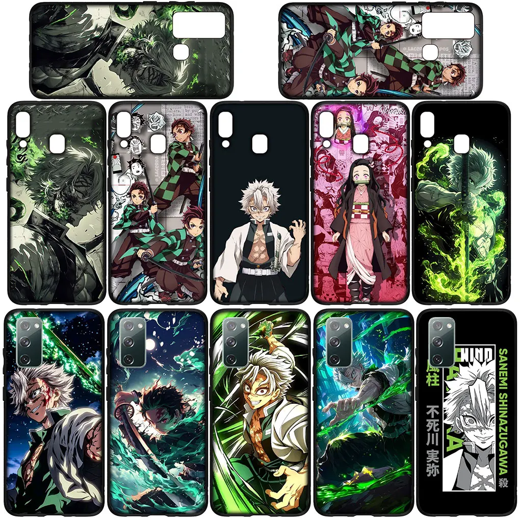 Чехол Demon Slayer Sanemi Shinazugawa для Samsung Galaxy A10 A20 A22 A30 A31 A32 A50 A51 A52 A53 A72 A33 A71 телефона