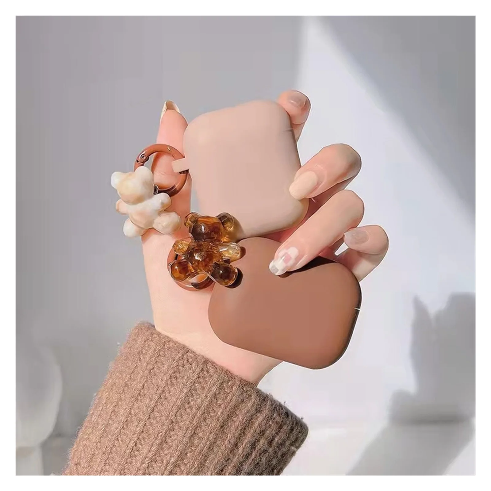 

Новинка чехол для наушников Apple Airpods 3 чехол 3D мультяшный медведь подвеска Мягкий силиконовый чехол для наушников для Airpods 1 2 Pro Coque