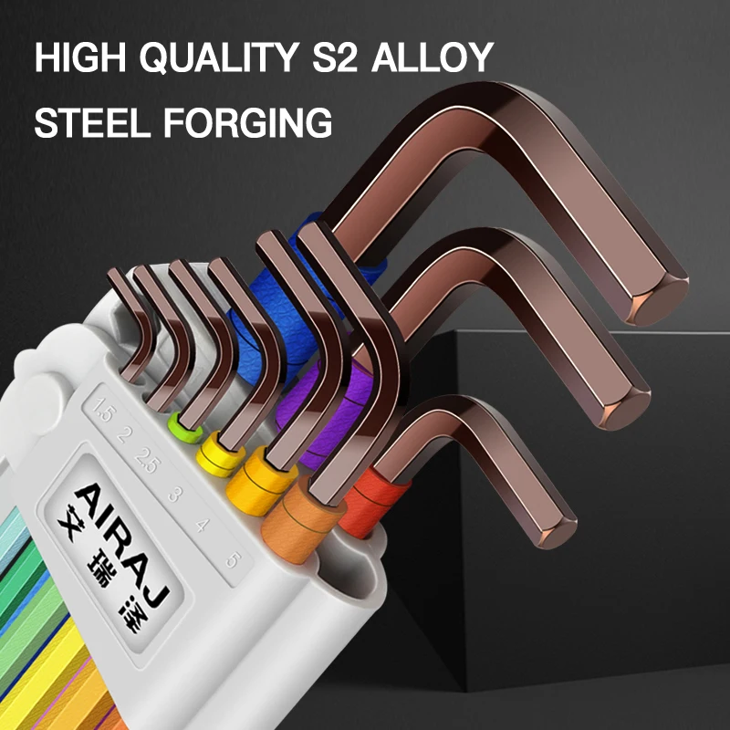 9 шт. шестигранный ключ AIRAJ метрический Размер L шариковый конец звездообразная