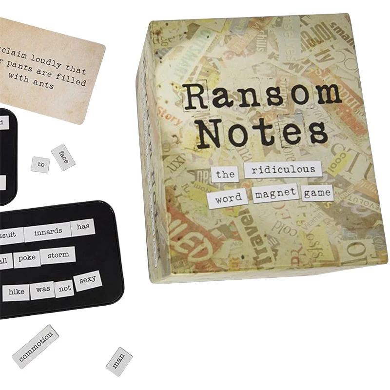 Ransom Notes — беспокойно веселая игра для вечеринок с магнитом для взрослых, 3 игрока, нотатки Ransom и первые карты расширения (art.: 3920cdacbf6b6) - 3920cdacbf6b6