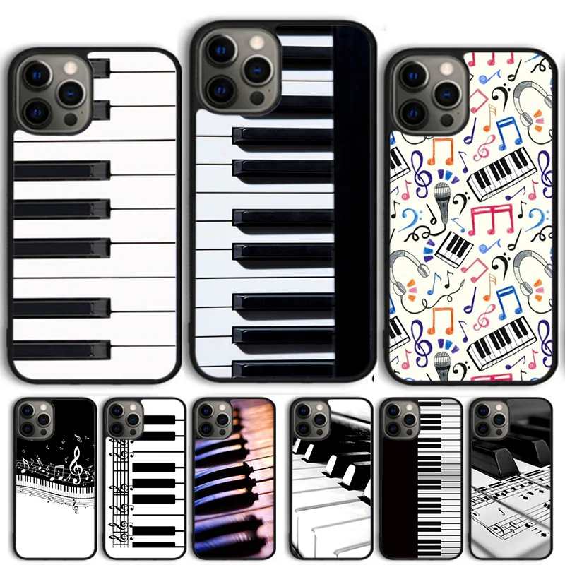 Винтажный чехол для телефона с клавишами пианино и музыкой для iPhone 14 13 12 Mini X XR XS Max, чехол для Apple 11 Pro Max 5 6S 8 7 Plus SE2020