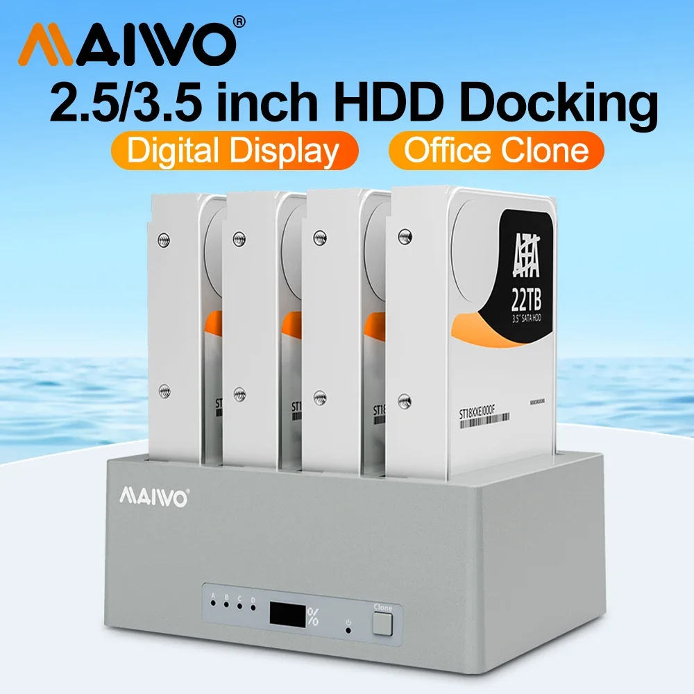 Жесткий диск MAIWO 4 Bay внешний жесткий с интерфейсом USB 3 0 2 5 дюйма HDD SDD док-станция