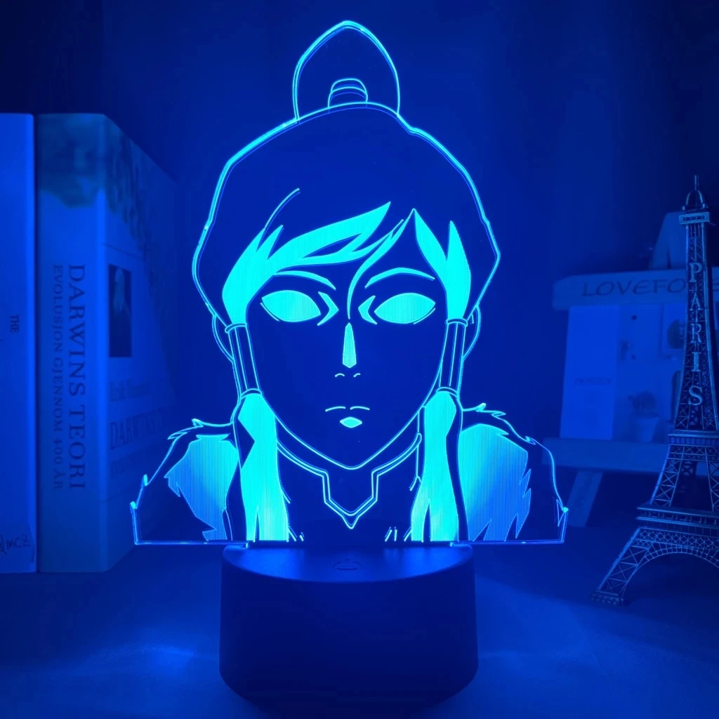 

3D Lamp Korra Avatar The Last Airbender for Home Decor Birthday Gift Led Night Light Avatar Room Decor Light Korra