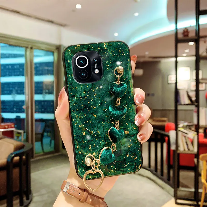 for redmi 10 case luxury plush colorful love bracelet phone case for xiaomi 11lite 10t 11x 11 poco x3 m3 f3 redmi note10 10s 9t free global shipping