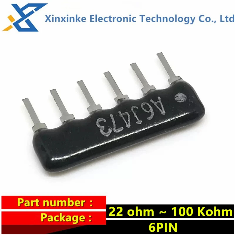 200 шт. сопротивление DIP 6PN 9PIN электронная идентификация для сети 100 220 330 470 510 680 1K 2K 3 K