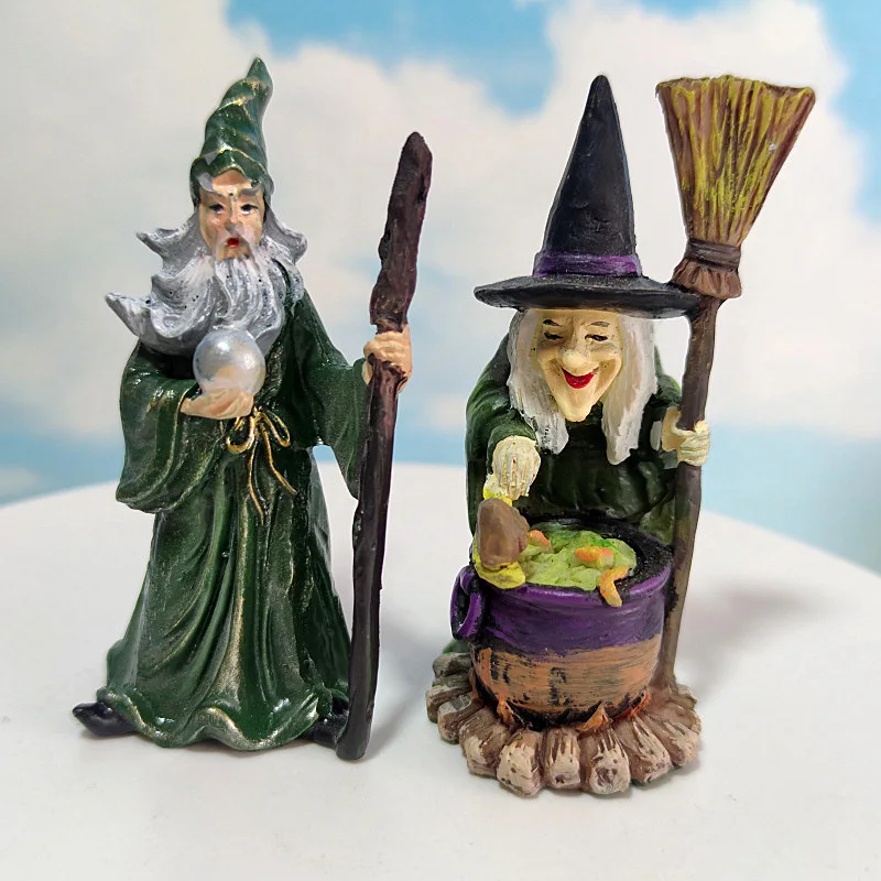 

resin figure mental psychological sand table game box court therapy wizard/witch