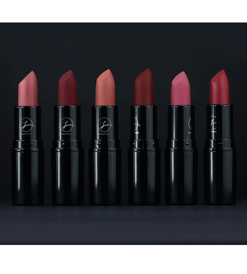 Новая Звездная помада черная губная монохромная матовая стойкая антипригарная