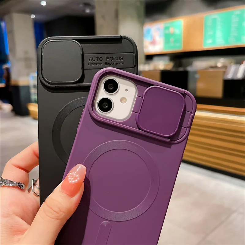 Luxury Magnetic Suction Charging Soft Case For iPhone 14 13 12 11Pro Max Plus Shockproof Camera Lens Protection Phone Cover