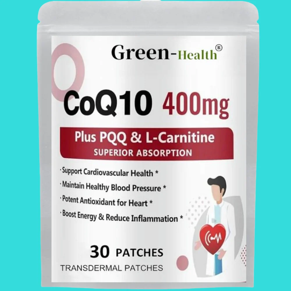 30 патчей CoQ10 Трансмические патчи с PQQ поддерживает сердце мозг иммунную систему