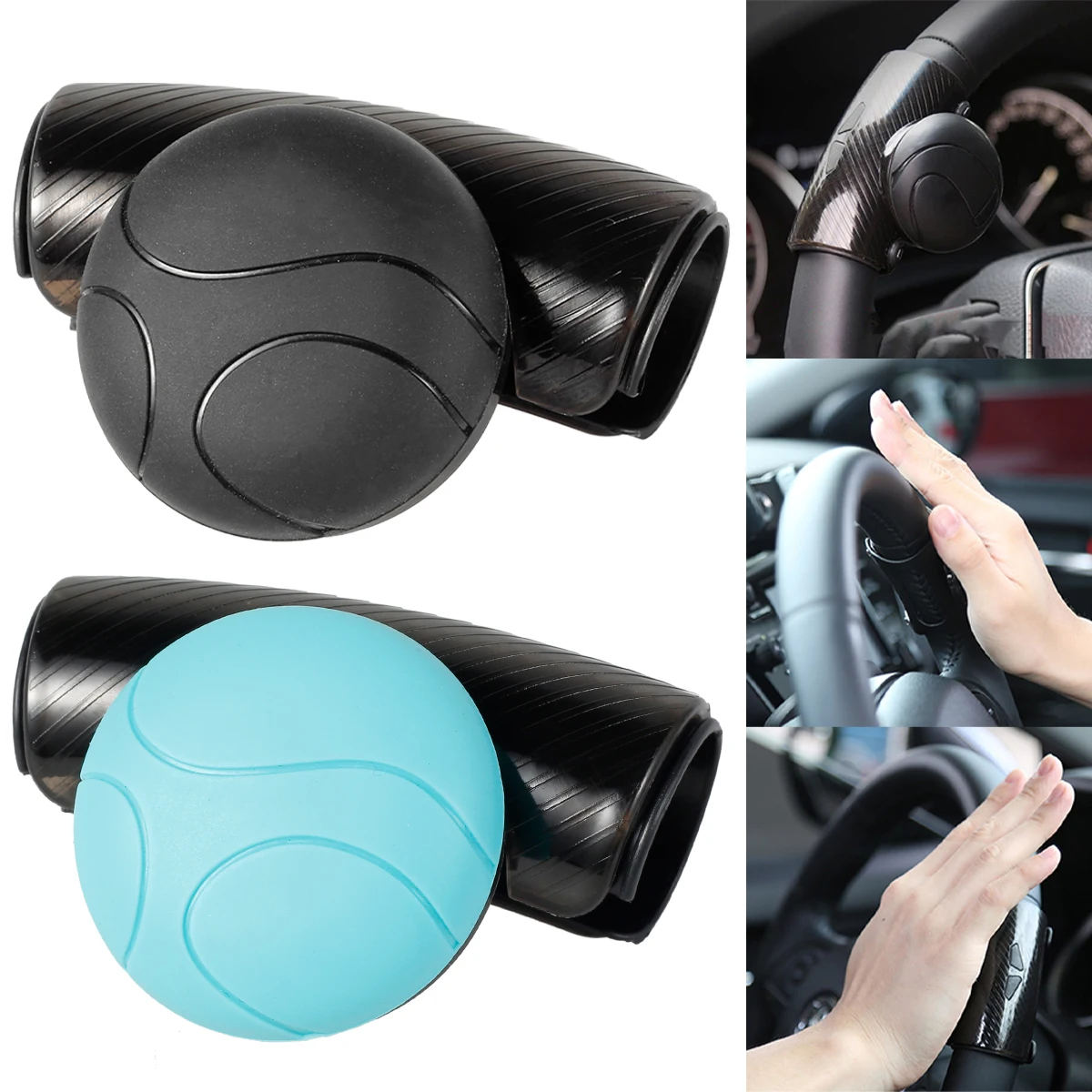

Steering Wheel Spinner Knob Universal Car Turning Steering Wheel Power Handle Ball Silicone Steering Wheel Knob for Cars SUVs