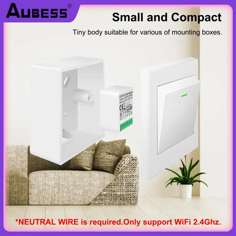 

Support 2-way Control Smart Switch Module Diy Mini Wifi Switch Timer Relay Automation Wifi Energy Monitor Switch 1 2 3 4 Gang