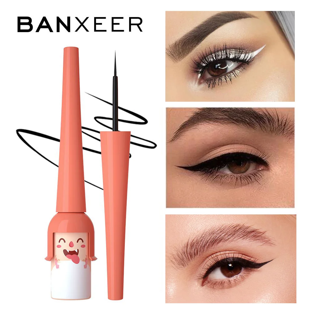 BANXEER жидкая подводка для глаз, карандаш, белая подводка для глаз, ручка, 4 цвета, водостойкая, стойкая, быстросохнущая косметика для глаз, косм...
