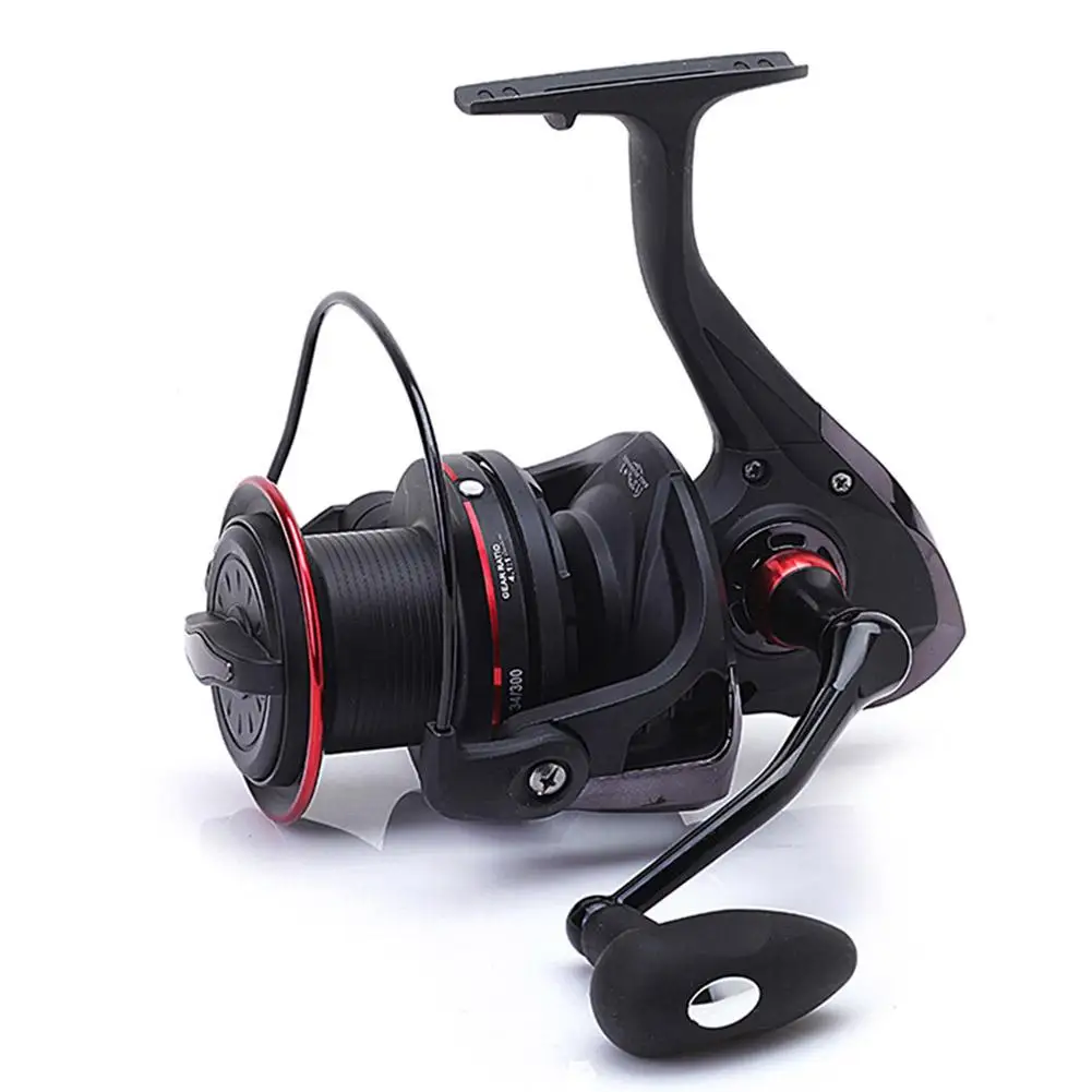 

New Fishing Reel 4.1:1 14-axis 13+1bb Big Distance Metal Spool 8000 9000 10000 Spinning Fishing Wheel carp outdoor fishing reels