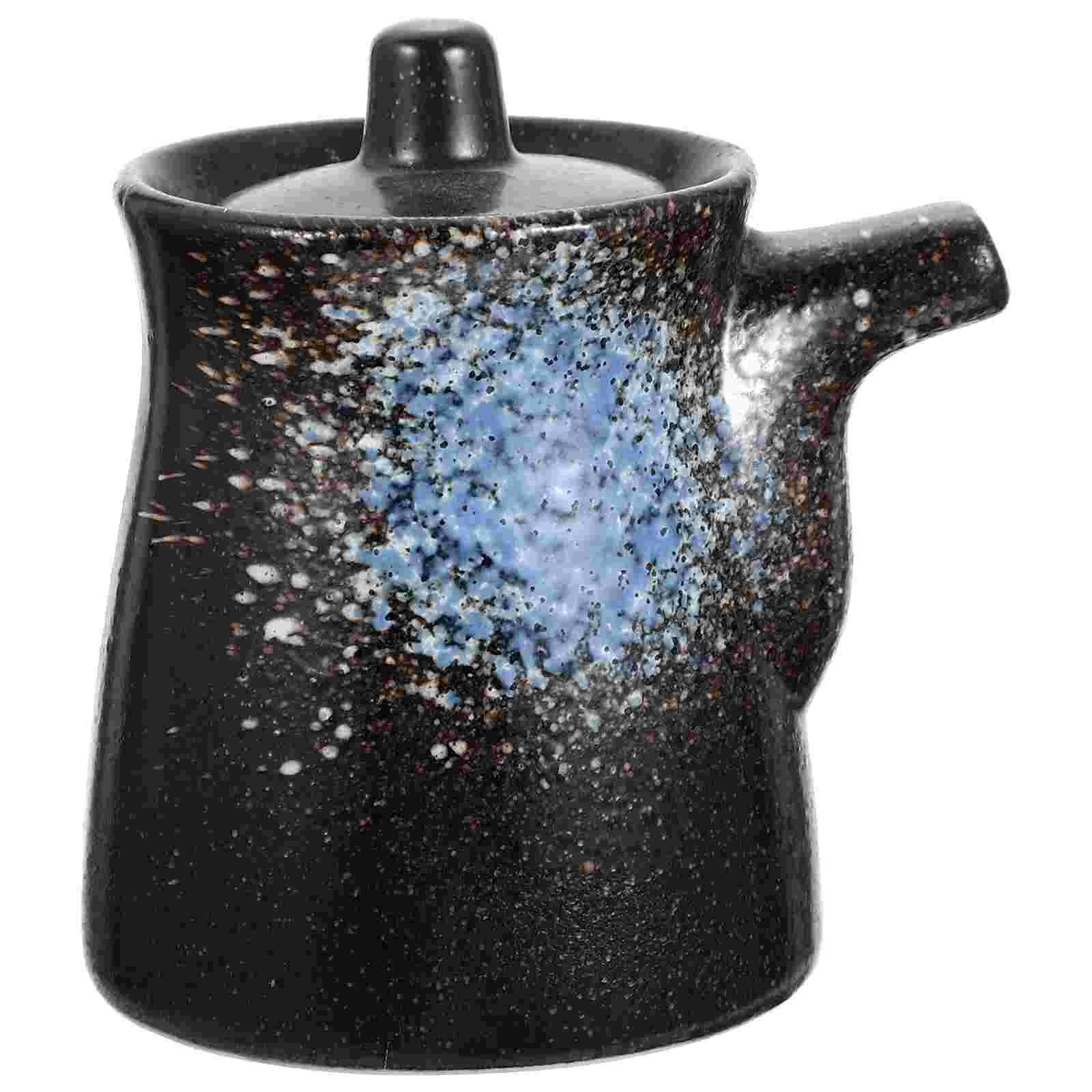 

Dispenser Oil Sauce Vinegar Soy Bottle Ceramic Container Olive Cruet Ponzu Condiment Japanese Pourer Pot Jar Decanter Kitchen