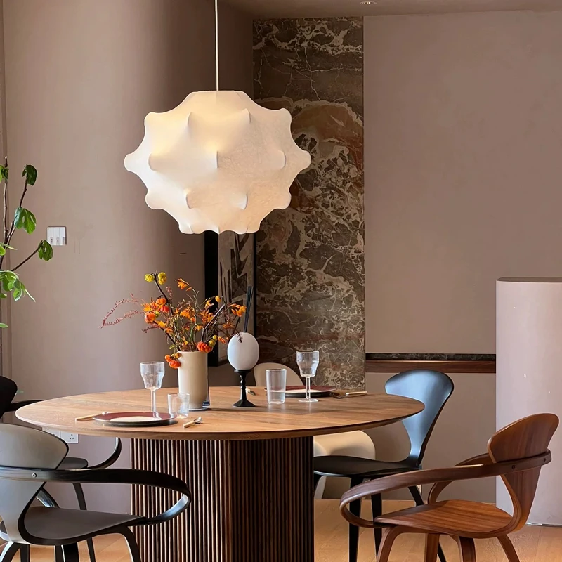 Подвесная люстра из шелковой ткани для гостиной домашний декор ручная работа