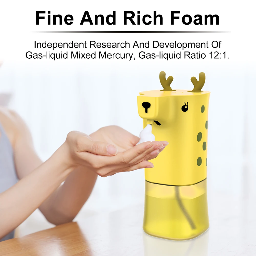 

Dazhi Foam Soap Dispenser Cute For Hand Automatic Infrared Liquid Washing Machine Foaming Dispenser Kitchen Bathroom Tooling